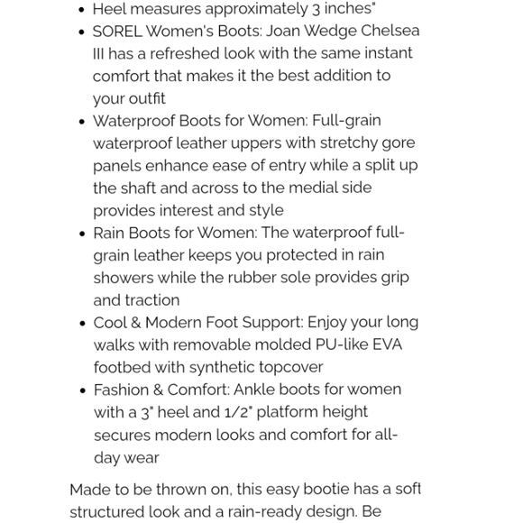 🆕⭐SOREL Joan of Arctic Chelsea Wedge III booties - Picture 13 of 13